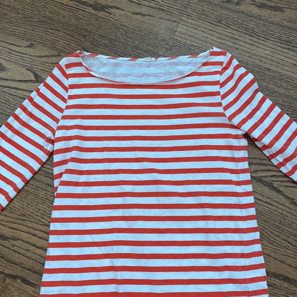 J. Crew classic t-shirt with stripes 100% cotton. vintage look - Picture 3 of 4